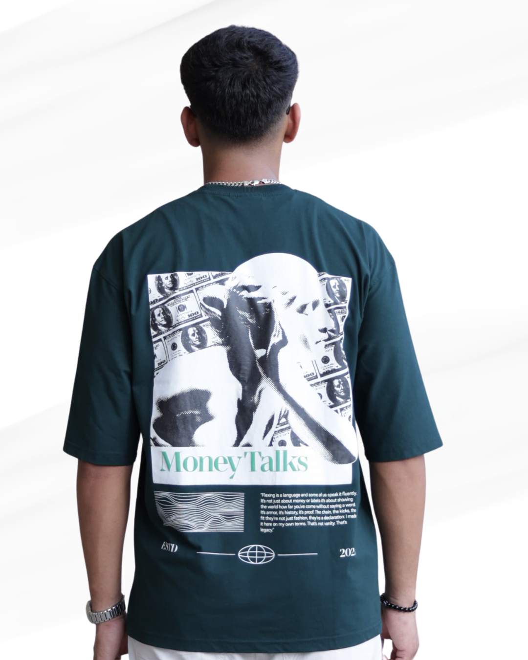Money Talks- Oversized Tshirt